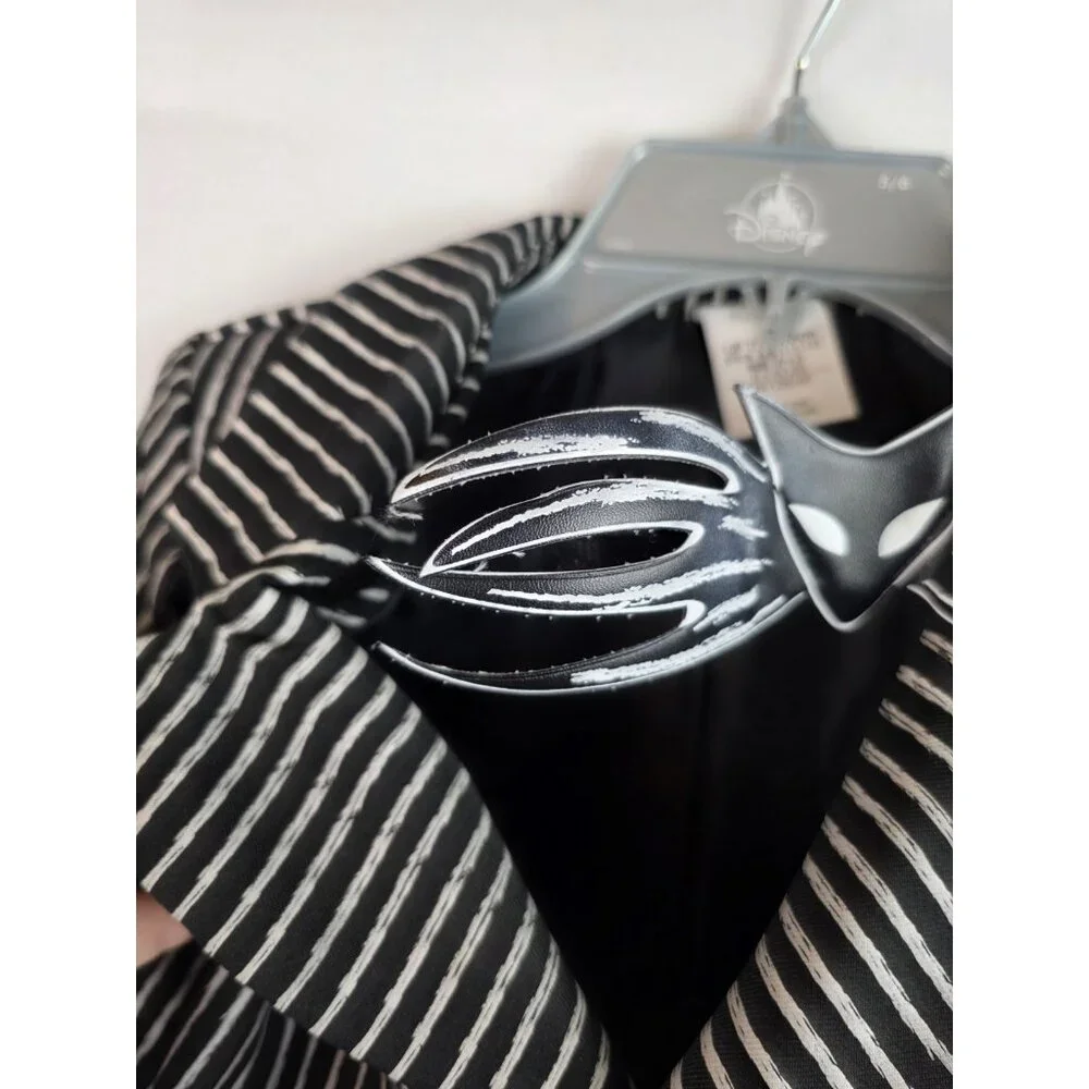 Disney Jack Skellington Nightmare Before Christmas Costume Jacket Kids Size 5-6 - Picture 6 of 10